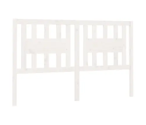 Voodipeats, Valge, 141 X 4 X 100 cm Männipuit