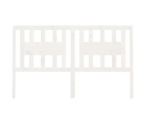 Voodipeats, Valge, 141 X 4 X 100 cm Männipuit
