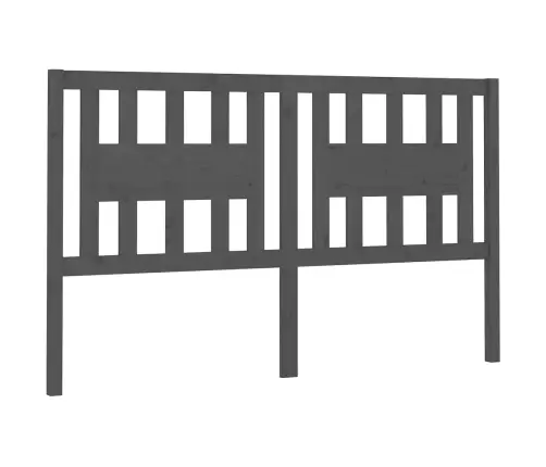 Galvgalis, Pelēks, 186X4X100 Cm, Priedes Masīvkoks Vidaxl