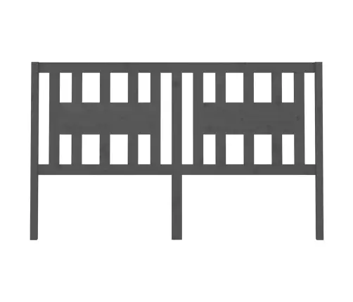 Galvgalis, Pelēks, 186X4X100 Cm, Priedes Masīvkoks Vidaxl