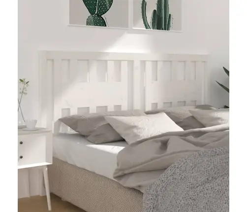 Galvgalis, Balts, 206X4X100 Cm, Priedes Masīvkoks Vidaxl