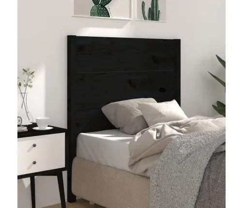 Galvgalis, Melns, 96X4X100 Cm, Priedes Masīvkoks Vidaxl