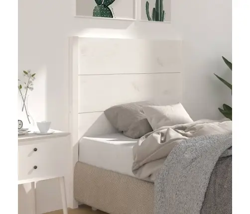 Galvūgalis, Baltas, 106X4X100cm Pušies Medienos Masyvas