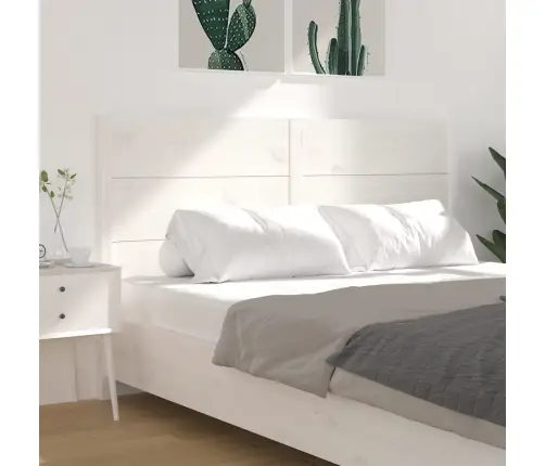 Galvgalis, Balts, 146X4X100 Cm, Priedes Masīvkoks Vidaxl