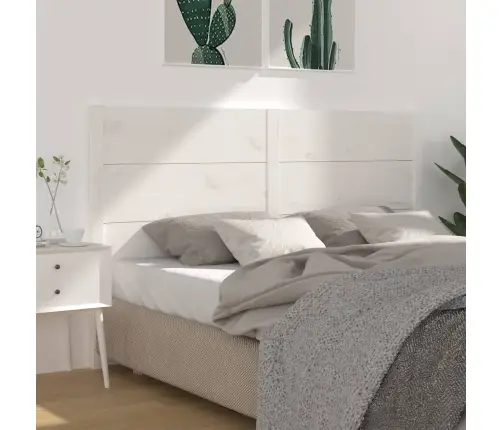 Galvgalis, Balts, 156X4X100 Cm, Priedes Masīvkoks Vidaxl