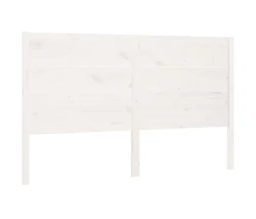 Galvgalis, Balts, 206X4X100 Cm, Priedes Masīvkoks Vidaxl