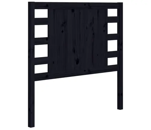Galvgalis, Melns, 81X4X100 Cm, Priedes Masīvkoks Vidaxl Galvgalis, Melns, 81X4X100 Cm, Priedes Masīvkoks Vidaxl