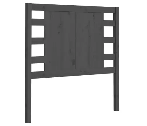 Galvgalis, Pelēks, 96X4X100 Cm, Priedes Masīvkoks Vidaxl