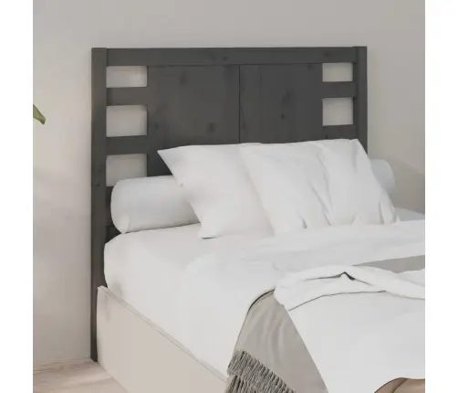 Galvgalis, Pelēks, 96X4X100 Cm, Priedes Masīvkoks Vidaxl