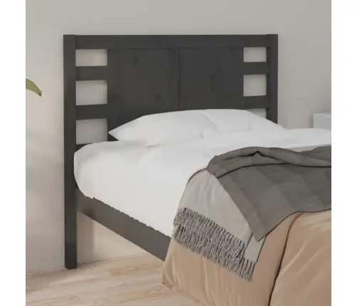 Galvūgalis, Pilkas, 106X4X100cm Pušies Medienos Masyvas