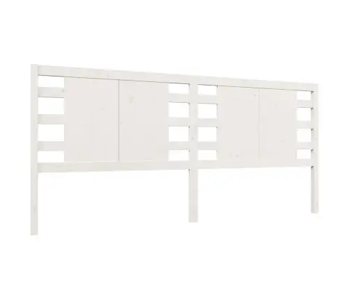 Galvgalis, Balts, 126X4X100 Cm, Priedes Masīvkoks Vidaxl