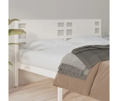 Galvgalis, Balts, 126X4X100 Cm, Priedes Masīvkoks Vidaxl