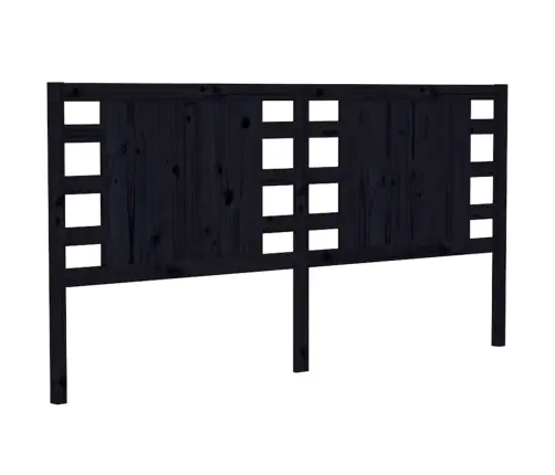 Galvgalis, Melns, 166X4X100 Cm, Priedes Masīvkoks Vidaxl