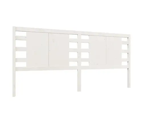 Galvūgalis, Baltas, 186X4X100cm Pušies Medienos Masyvas