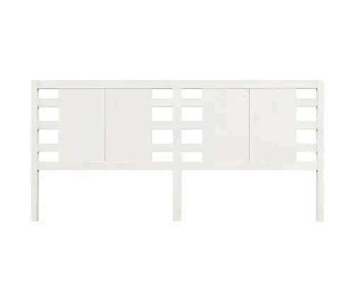 Galvūgalis, Baltas, 186X4X100cm Pušies Medienos Masyvas