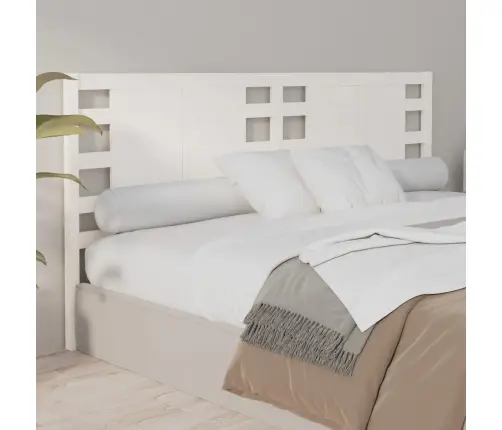 Galvūgalis, Baltas, 186X4X100cm Pušies Medienos Masyvas