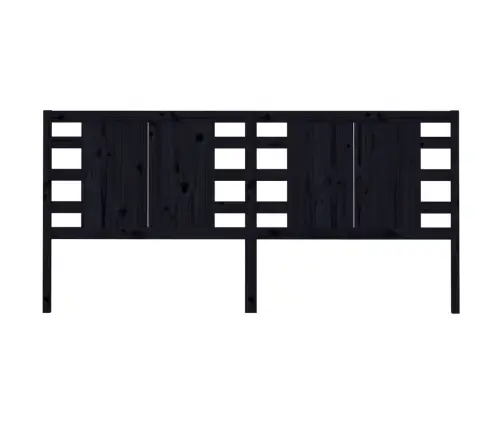 Galvgalis, Melns, 206X4X100 Cm, Priedes Masīvkoks Vidaxl