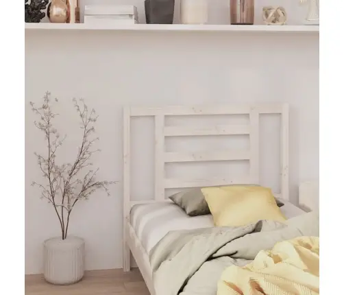 Gultas Galvgalis, Balts, 96X4X100 Cm, Priedes Masīvkoks Vidaxl