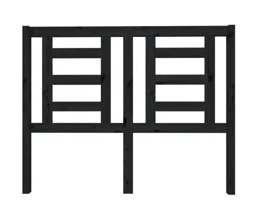 Gultas Galvgalis, Melns, 126X4X100 Cm, Priedes Masīvkoks Vidaxl