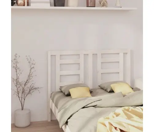 Gultas Galvgalis, Balts, 146X4X100 Cm, Priedes Masīvkoks Vidaxl