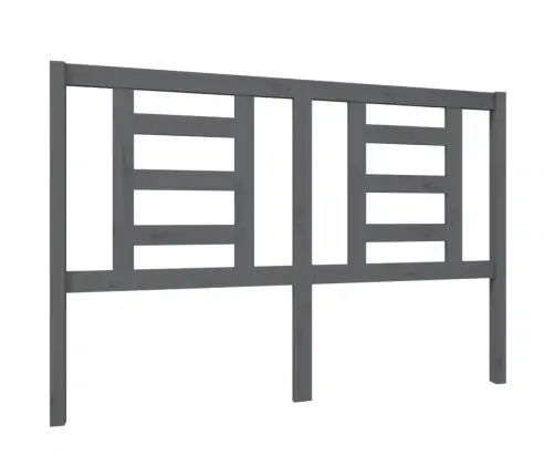 Gultas Galvgalis, Pelēks, 146X4X100 Cm, Priedes Masīvkoks Vidaxl