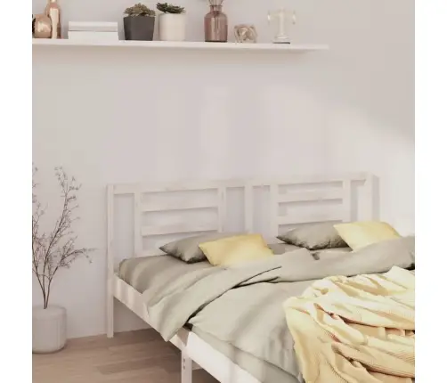 Voodipeats, Valge, 156 X 4 X 100 cm Männipuit Voodipeats, Valge, 156 X 4 X 100 cm Männipuit