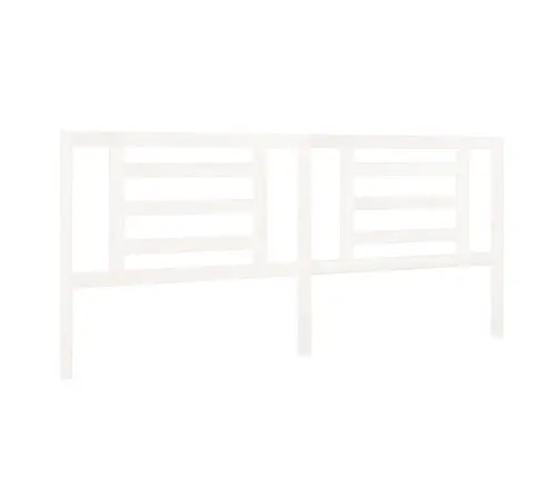 Gultas Galvgalis, Balts, 206X4X100 Cm, Priedes Masīvkoks Vidaxl