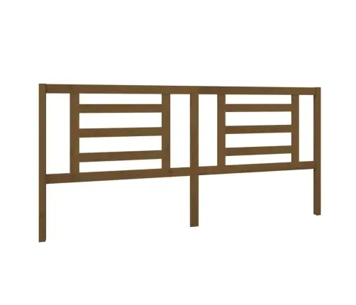 Gultas Galvgalis, Medus Brūns, 206X4X100 Cm, Priedes Masīvkoks Vidaxl
