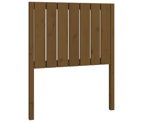 Gultas Galvgalis, Medus Brūns, 80,5X4X100 Cm, Priedes Masīvkoks Vidaxl
