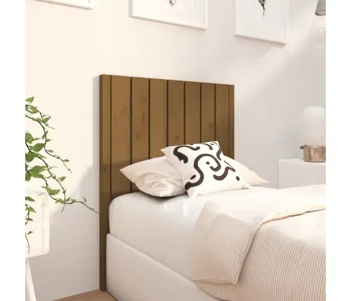 Gultas Galvgalis, Medus Brūns, 80,5X4X100 Cm, Priedes Masīvkoks Vidaxl