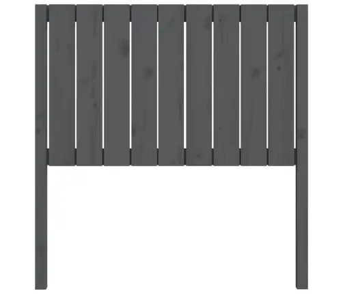 Gultas Galvgalis, Pelēks, 95,5X4X100 Cm, Priedes Masīvkoks Vidaxl