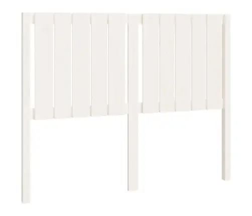 Gultas Galvgalis, Balts, 125,5X4X100 Cm, Priedes Masīvkoks Vidaxl