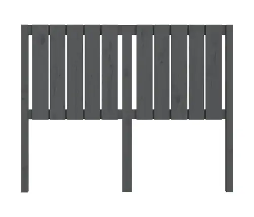 Lovos Galvūgalis, Pilkas, 125,5X4X100cm Pušies Masyvas