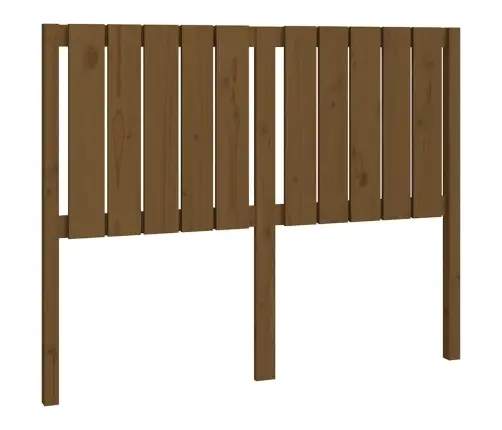 Gultas Galvgalis, Medus Brūns, 125,5X4X100Cm, Priedes Masīvkoks Vidaxl