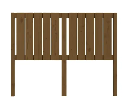 Gultas Galvgalis, Medus Brūns, 125,5X4X100Cm, Priedes Masīvkoks Vidaxl