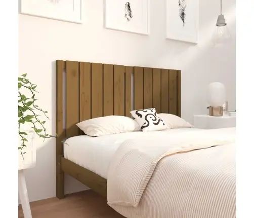 Gultas Galvgalis, Medus Brūns, 125,5X4X100Cm, Priedes Masīvkoks Vidaxl