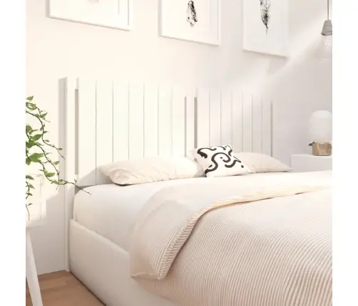 Voodipeats, Valge, 165,5 X 4 X 100 cm Männipuit