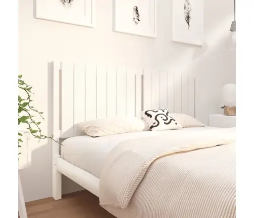 Voodipeats, Valge, 165,5 X 4 X 100 cm Männipuit