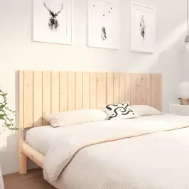 Lovos Galvūgalis, 205,5X4X100cm Pušies Medienos Masyvas