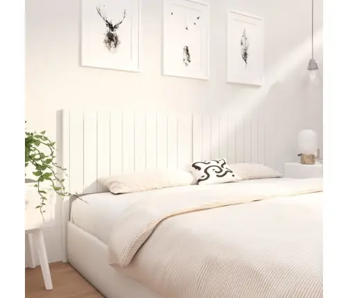 Lovos Galvūgalis, Baltas, 205,5X4X100cm Pušies Masyvas Lovos Galvūgalis, Baltas, 205,5X4X100cm Pušies Masyvas