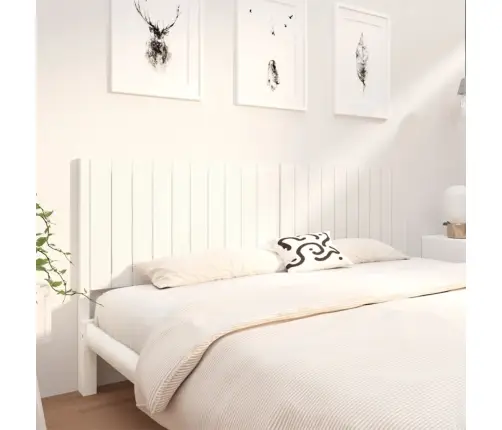 Lovos Galvūgalis, Baltas, 205,5X4X100cm Pušies Masyvas Lovos Galvūgalis, Baltas, 205,5X4X100cm Pušies Masyvas