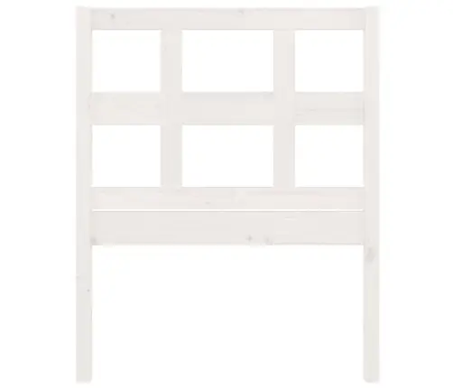 Gultas Galvgalis, Balts, 80,5X4X100 Cm, Priedes Masīvkoks Vidaxl