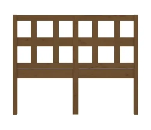 Gultas Galvgalis, Medus Brūns, 205,5X4X100Cm, Priedes Masīvkoks Vidaxl