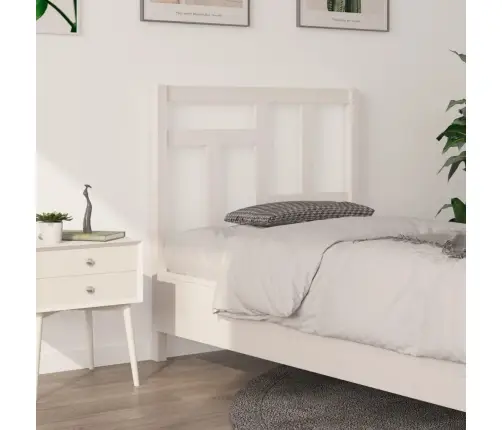 Voodipeats, Valge, 95,5 X 4 X 100 cm Männipuit