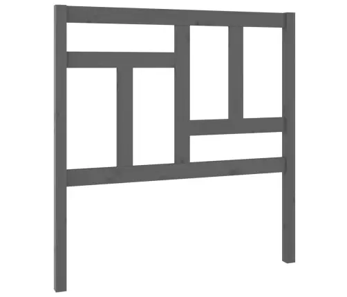 Gultas Galvgalis, Pelēks, 95,5X4X100 Cm, Priedes Masīvkoks Vidaxl