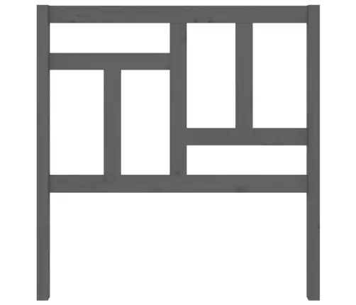 Gultas Galvgalis, Pelēks, 95,5X4X100 Cm, Priedes Masīvkoks Vidaxl
