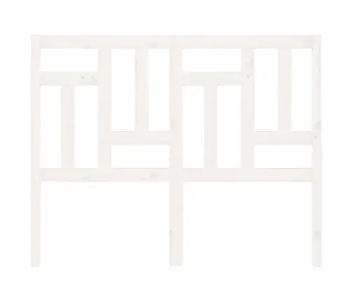 Lovos Galvūgalis, Baltas, 125,5X4X100cm Pušies Masyvas