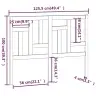 Gultas Galvgalis, Pelēks, 125,5X4X100 Cm, Priedes Masīvkoks Vidaxl Gultas Galvgalis, Pelēks, 125,5X4X100 Cm, Priedes Masīvkoks Vidaxl