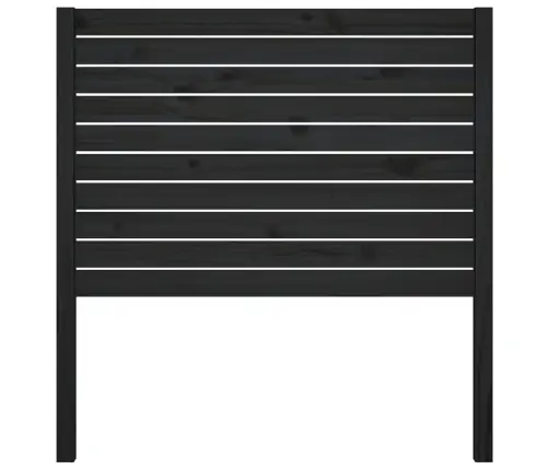 Gultas Galvgalis, Melns, 96X4X100 Cm, Priedes Masīvkoks Vidaxl