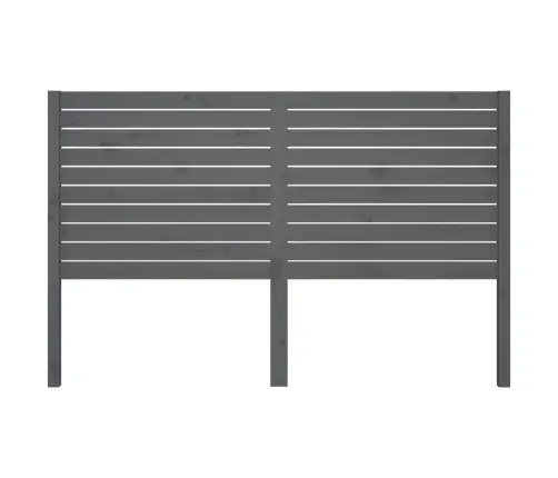 Gultas Galvgalis, Pelēks, 126X4X100 Cm, Priedes Masīvkoks Vidaxl